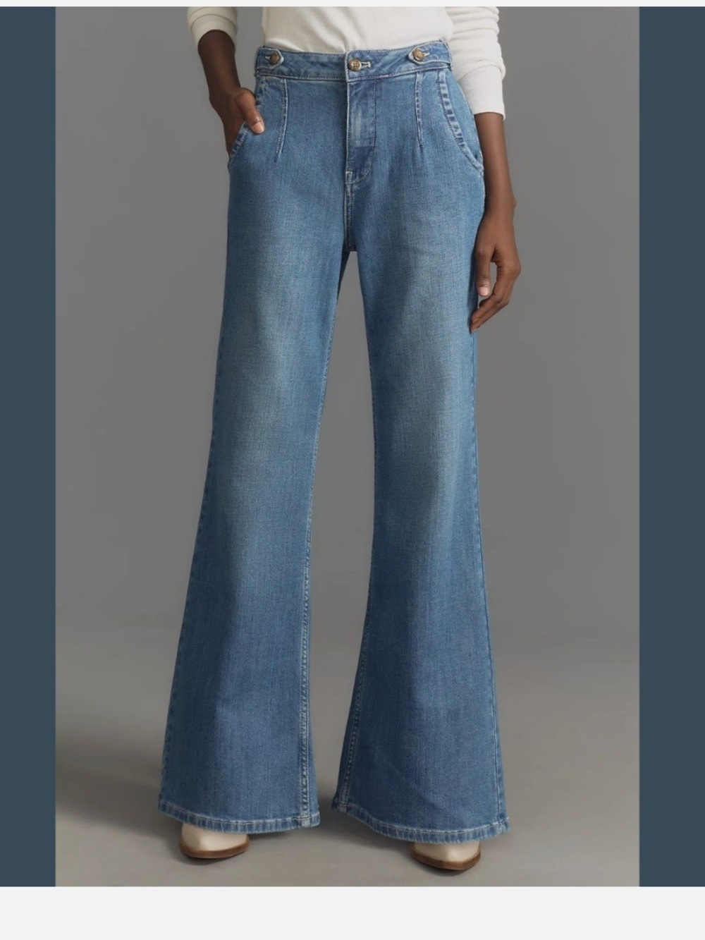 Pilcro Tower Flare Mid-Rise Jeans size 27
